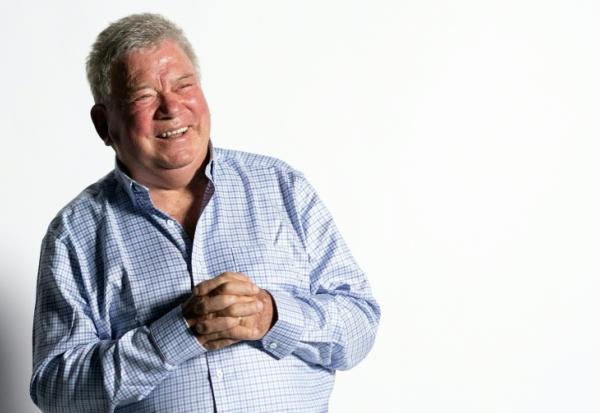 L'acteur canadien William Shatner échange avec des fans en Australie en utilisant la technologie hologramme, le 1er août 2023.