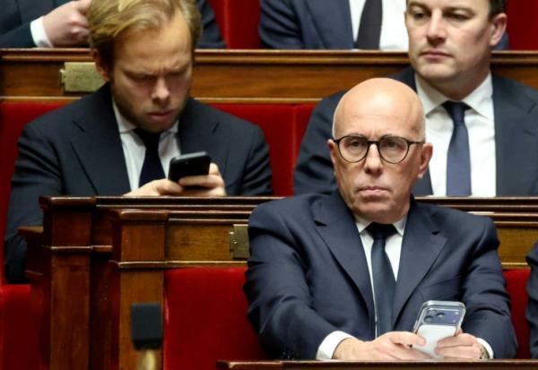 Le député UDR Eric Ciotti à l'Assemblée nationale à Paris le 3 février 2026