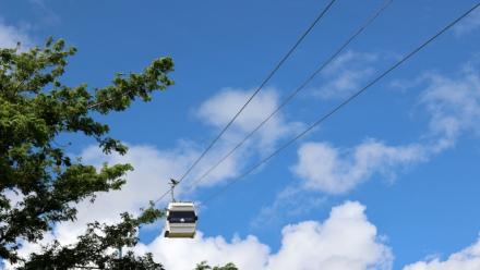 Le téléphérique urbain de Saint-Denis de La Réunion, le 15 mars 2022
