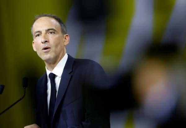 Raphaël Glucksmann, eurodéputé et leader du parti Place Publique, le 13 juin 2026 à au Aubervilliers, en Seine-Saint-Denis