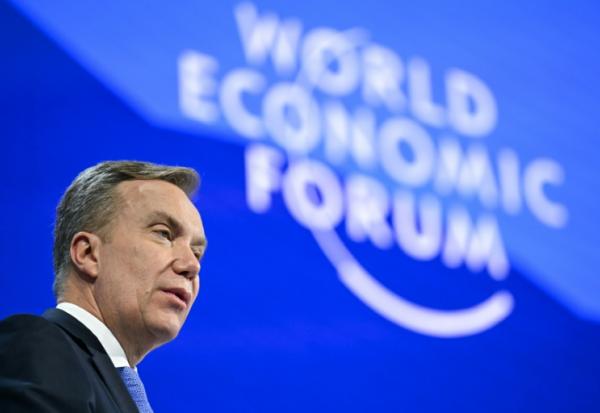 L'alors directeur-général du Forum de Davos, Børge Brende, le 22 janvier 2026 à Davos