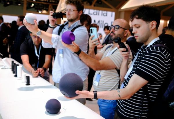 Les nouvelles enceintes connectées Echo d'Amazon, à New York