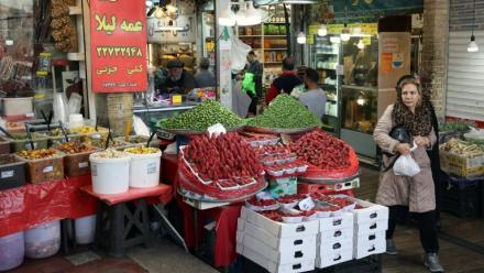 Le bazar de Tajrish à Téhéran le 24 mars 2026