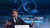 Le président français Emmanuel Macron lors des
Assises de l'économie de la me, le 4 novembre 2025 à La Rochelle (ouest de la France)