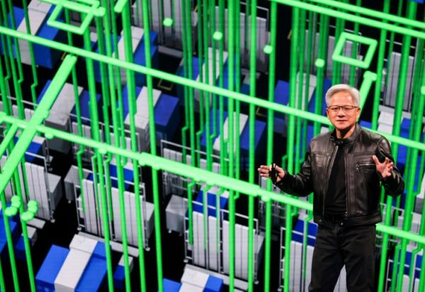 Le patron de Nvidia Jensen Huang au salon Computex à Taipei, le 19 mai 2025, à Taïwan
