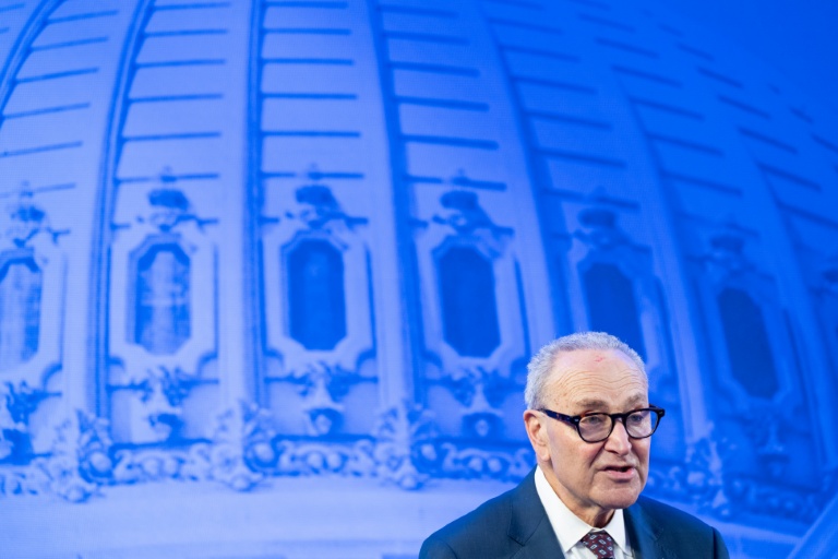 Le chef de la minorité démocrate au Sénat américain, Chuck Schumer, à Washington, le 19 mai 2026
