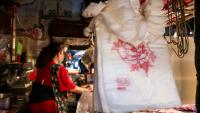 Des sacs en plastique sont visibles sur un marché local de Keelung, à Taïwan, le 9 juin 2026