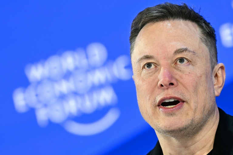 Elon Musk à Davos en Suisse le 23 janvier 2026