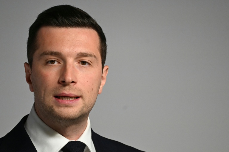 Le chef du Rassemblement National Jordan Bardella, à La Flèche, en France, le 19 mai 2026