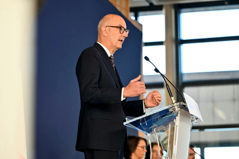 Le ministre de l'Economie, Roland Lescure, lors d'une conférence de presse à Bercy, à Paris, le 11 septembre 2026 