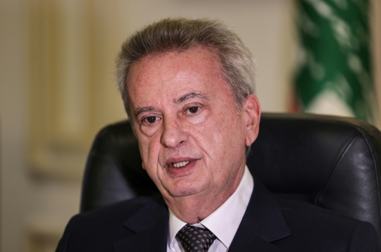 Riad Salamé, alors gouverneur de la banque centrale libanaise, le 20 décembre 2021 à Beyrouth