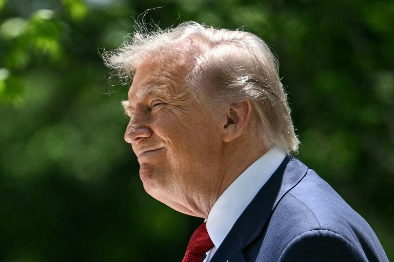 Donald Trump lors d'un événement pour la Fête des Mères à la Maison Blanche le 8 mai 2026
