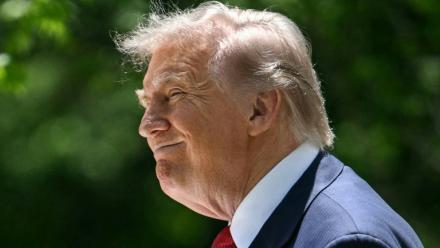 Donald Trump lors d'un événement pour la Fête des Mères à la Maison Blanche le 8 mai 2026
