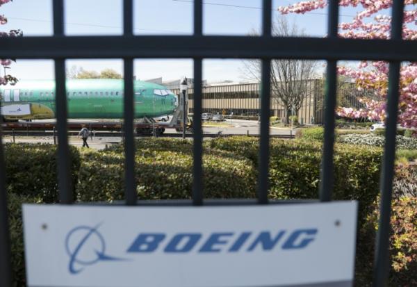 Un Boeing 737 MAX à l'usine de de Renton, Etat de Washington, le 15 avril 2025