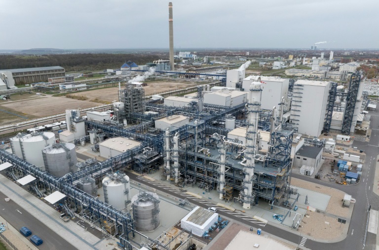 L'usine UPM Biorefining & Technology du parc chimique de Leuna, en Allemagne,  le 14 novembre 2025