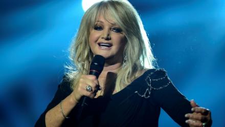 La chanteuse britannique Bonnie Tyler au concours de l'Eurovision, le 18 mai 2013 à Malmö, en Suède