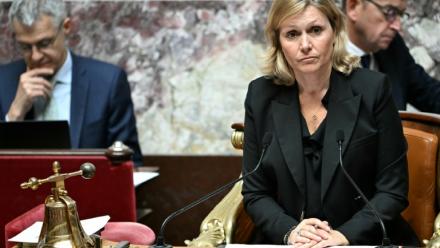 La présidente de l'Assemblée nationale Yaël Braun-Pivet, le 8 septembre 2025, à Paris