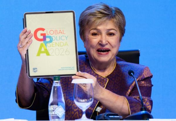 La directrice générale du Fonds monétaire international (FMI), Kristalina Georgieva, à Bangkok, le 14 octobre 2026 en Thaïlande