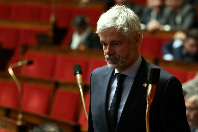 Le patron des députés LR Laurent Wauquiez à l'Assemblée nationale, le 14 janvier 2026 à Paris