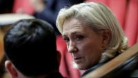 La présidente des députés du Rassemblement national, Marine Le Pen, à l'Assemblée nationale, Paris, le 27 octobre 2025