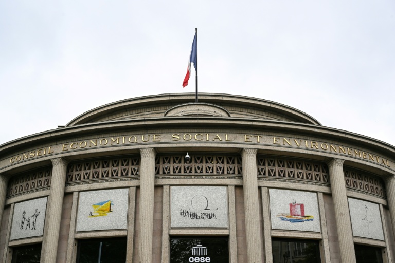 Le bâtiment du Conseil économique, social et environnemental (Cese) au Palais d'Iéna à Paris, le 28 mai 2025
