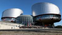 La Cour européenne des droits de l'homme (CEDH) à Strasbourg, le 27 septembre 2023