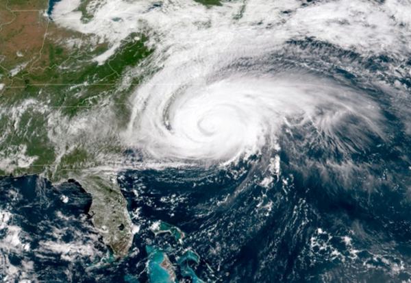 L'ouragan Florence vu du ciel le 13 septembre 2018