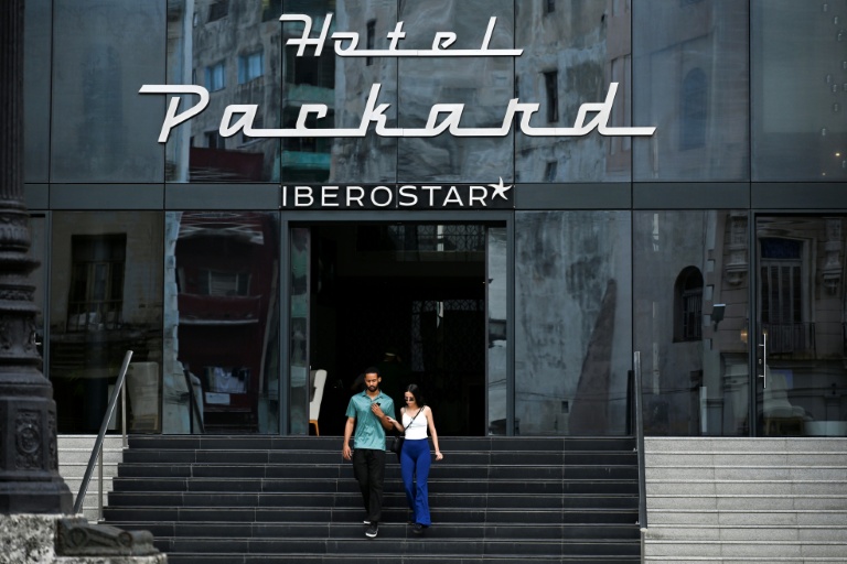 L'hôtel Iberostar Packard à La Havane, le 12 mars 2026 à Cuba