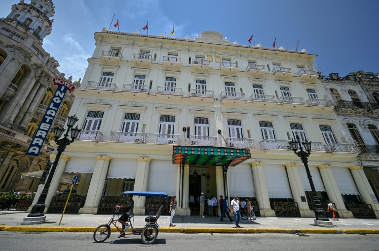 L'hôtel Inglaterra de la chaîne hôtelière canadienne Blue Diamond, le 1er juin 2026 à La Havane, à Cuba