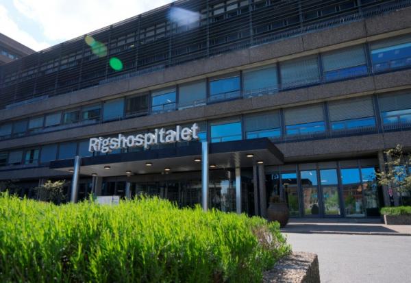 L'hôpital Rigshospitalet où la reine Margrethe de Danemark a été admise pour une douleur à la poitrine, le 14 mai 2026 à Copenhague
