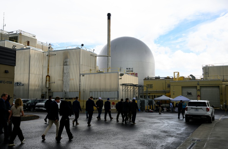 Le ministre américain de l'Energie, Chris Wright, en visite au Idaho National Laboratory, à l'ouest d'Idaho Falls, le 15 Juin 2026