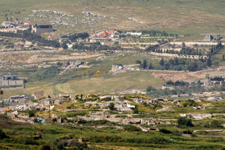 Des bâtiments détruits à Yaroun, au sud du Liban, le 13 mai 2026