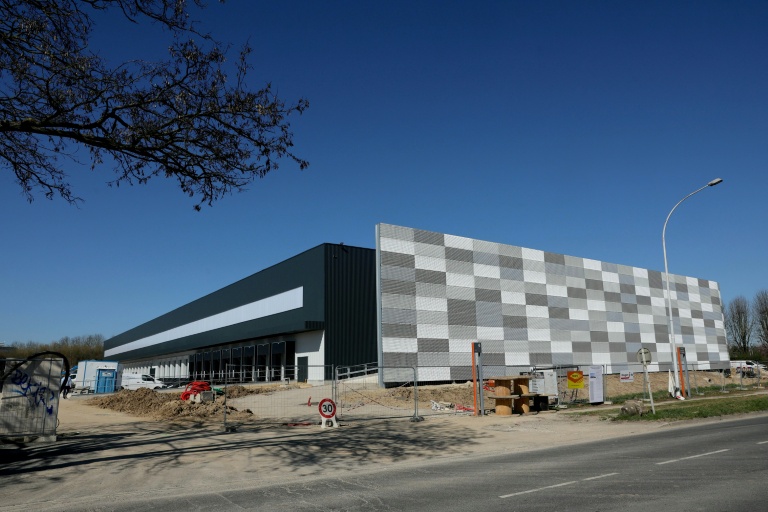 Le site en construction du data center de CyrusOne à Wissous (Essonne), le 20 mars 2025