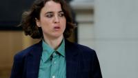 Adèle Haenel au procès en appel du réalisateur français Christophe Ruggia, au Palais de justice de Paris, le 23 janvier 2026