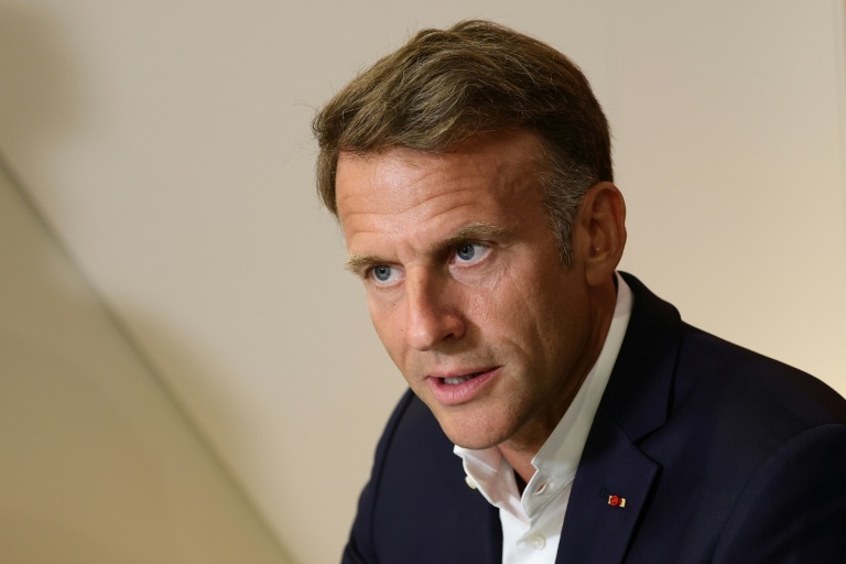 Le président français Emmanuel Macron à Paris, le 23 août 2026