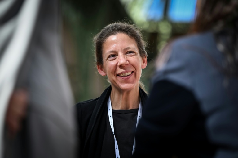 La fondatrice et PDG de The Exploration Company (TEC) Hélène Huby, lors du sommet international sur l'Espace, le 10 septembre 2026 à Paris