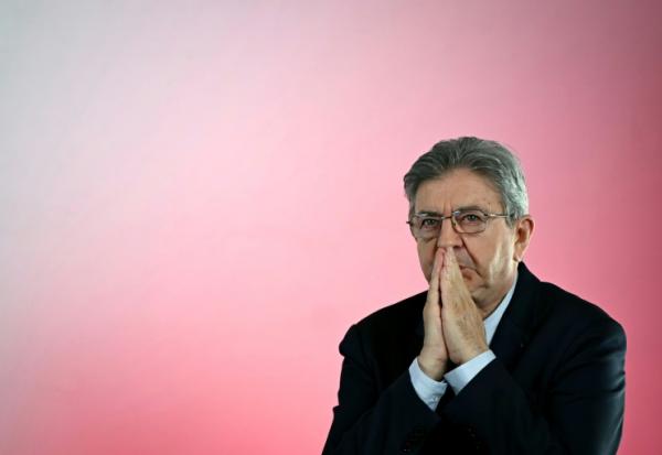 Le candidat LFI à la présidentielle Jean-Luc Mélenchon à Paris le 14 octobre 2026