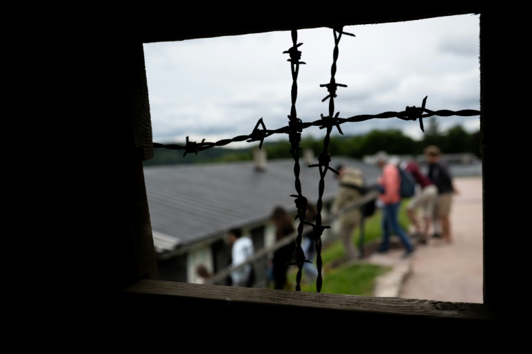 Une vue de l'intérieur du camp de concentration Natzweiler-Struthof à Natzwiller, dans le Bas-Rhin, le 4 juin 2026