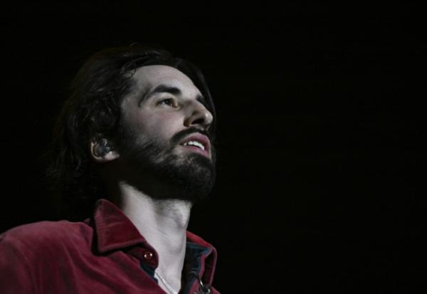 Le rappeur Antoine Valentinelli, alias Lomepal, lors d'un  festival à Vincennes près de Paris le 4 juin 2023