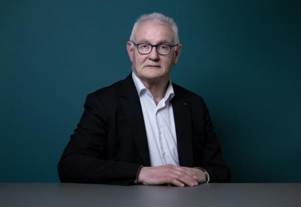 Daniel Baal, président de Crédit Mutuel Alliance fédérale, le 3 avril 2024 à Paris.