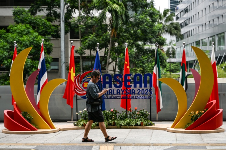 Logo de l'Asean, le 25 mai 2025 à Kuala Lumpur