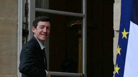 Le ministre de l'Éducation Édouard Geffray arrive à l'hôtel Matignon, le 1er avril 2026 à Paris