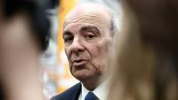 Le PDG de Dassault Aviation Eric Trappier lors de l'inauguration de l'usine à Cergy, près de Paris, le 23 septembre 2025