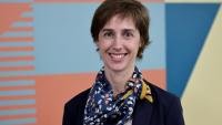Joëlle Pineau, alors vice-présidente de la recherche en IA chez Meta, le 7 février 2025 à Paris