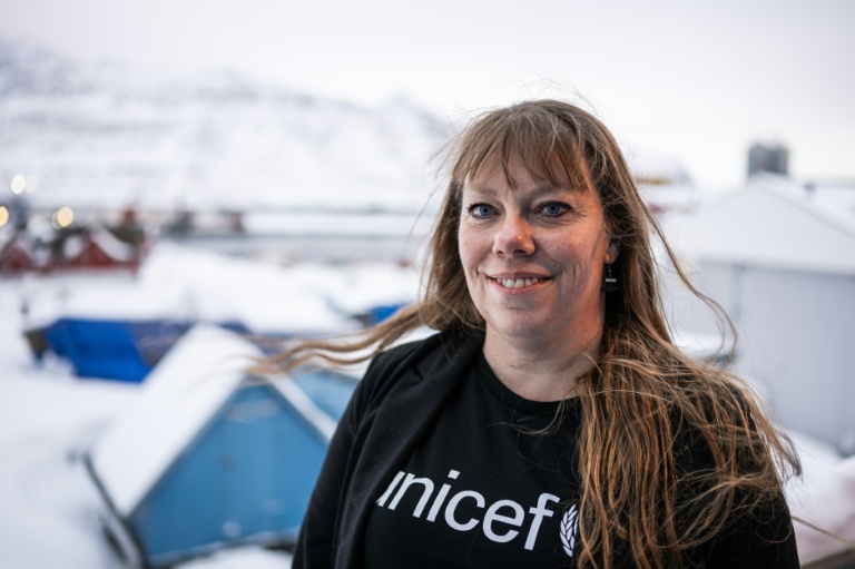 Tina Dam, cheffe de programme à l'Unicef, le 21 janvier 2026 dans la capitale groenlandaise Nuuk