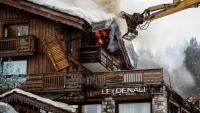 Un incendie frappe des établissements touristiques, dans la station de ski de Courchevel, le 28 janvier 2026