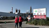 L'entrée du site de Fibre Escellence à Tarascon, le 14 avril 2026 dans les Bouches-du-Rhône