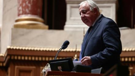 Le président LR du Sénat, Gérard Larcher, le 18 juin 2025 au Sénat, à Paris