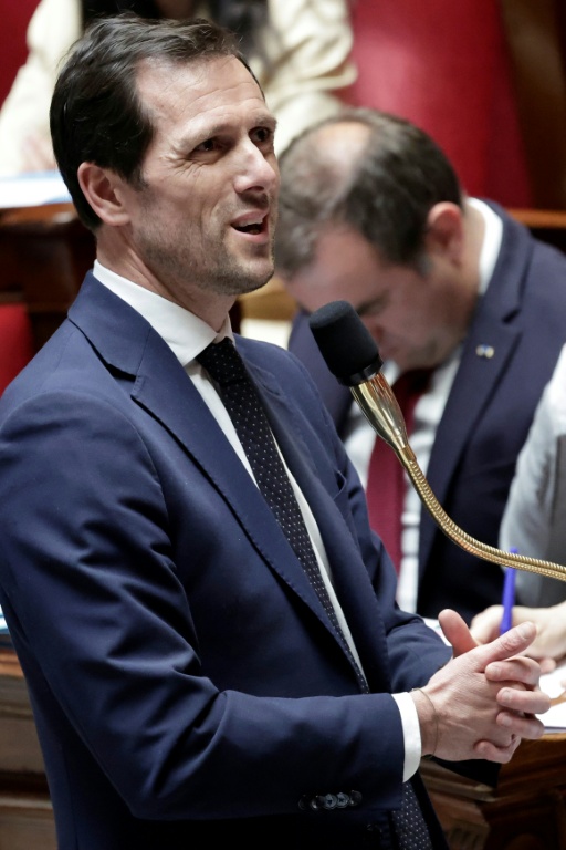 Mathieu Lefevre, ministre délégué chargé de la Transition écologique, à l'Assemblée nationale, à Paris, le 15 avril 2026