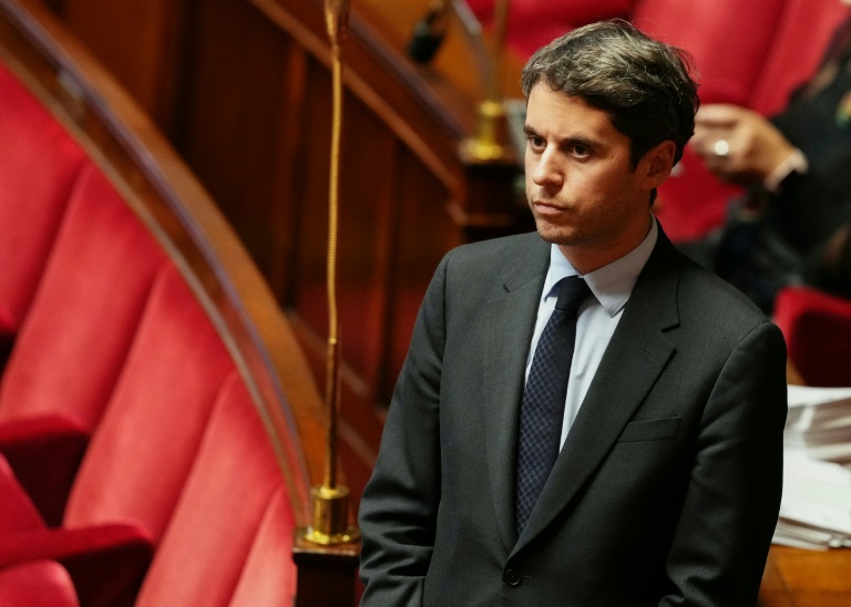 Gabriel Attal à l'Assemblée nationale le 16 décembre 2025 à Paris 